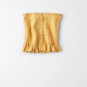 American Eagle Smocked Tube Top